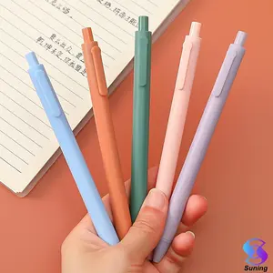 Gelpen bulpen Gel Pen Pulpen Pena Macaron color - Suning Mall hitam stationery