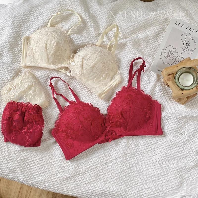 Product Introduction of & & Sexy Lace Lingerie for Women Small Chest Push-Up Bra Enhancing Bra Pure Desire No Underwire Thickened Bra 7
