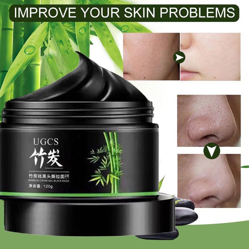 Product Introduction of UGCS Pore Face Mask Bamboo Charcoal Blackhead Remover Acne Mask Facial Mask Nose Strip Peel Off Mask Skincare 37
