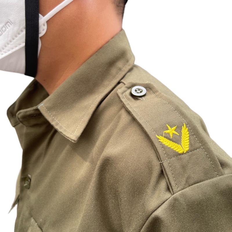 Bộ đồ nam ANTT màu nâu kaki 100% cotton đường may chi tiết - Có Túi, Áo, Menswear 4