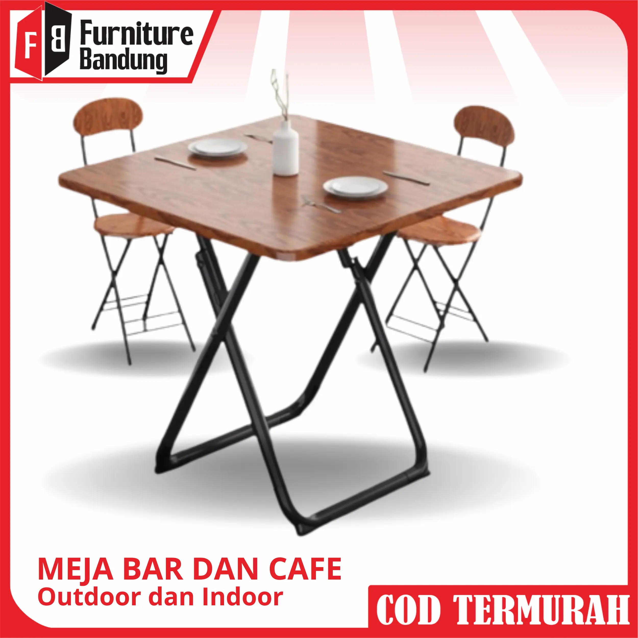 Meja Makan Lipat Portable / Meja Lipat Minimalis Folding Portable Table