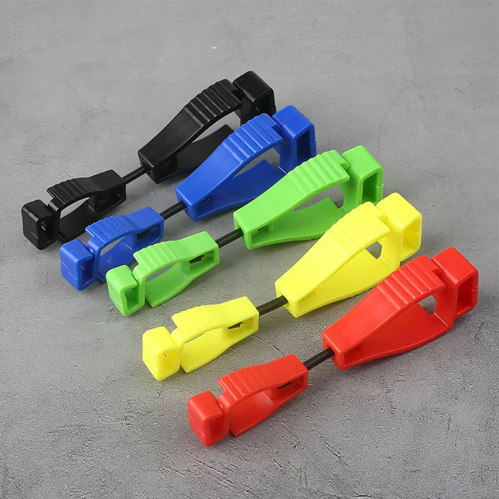 Glove Clips for Work Glove Holders Glove Belt Clip Portable Outdoor Working Gloves Grabber Holder Clip with Plastic Hook Organiser