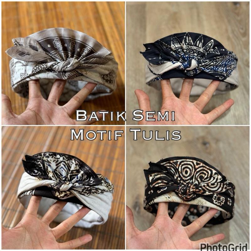 [ giska gallery ] Udeng Batik Cap Motif Tulis Asli Terbaru Jadi / Setengah Jadi Rimpit , Rimpit MP ( meudengpangus ) , Man Kodi Premium Pria 2