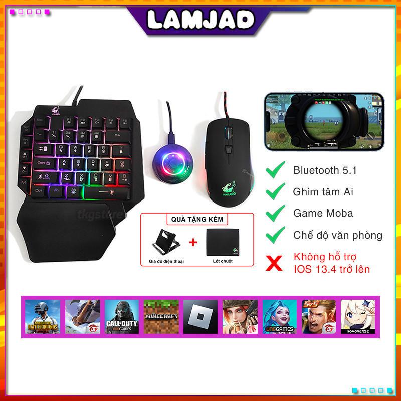 Combo chơi game Meiying M16 M3 chuột bàn phím giá đỡ điện thoại tấm lót chuột cục chuyển đổi kết nối điện thoại PUBG Mobile Freefire cực mượt -Có dây dẫn kết nối đầy đủ- LAMJAD STORE