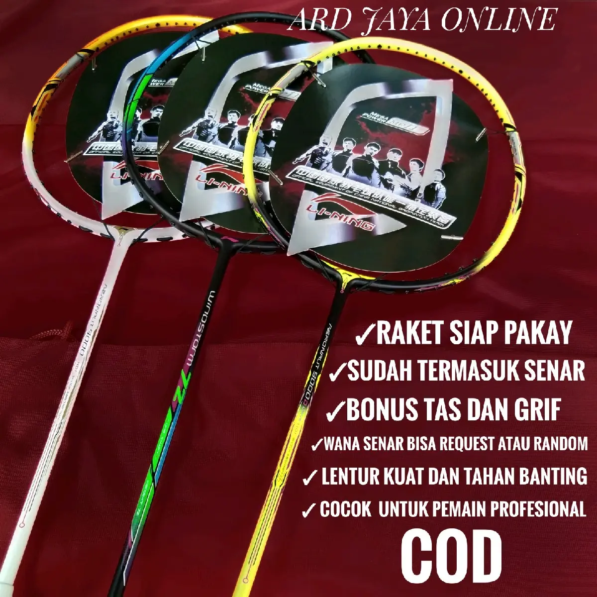 RAKET BADMINTON LI-NING AURONAUT 9000 HDF