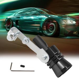 シルバーカラーのターボサウンド排気ホイッスル（車・オートバイ用）、レンチとネジ付きで簡単取付、注目商品