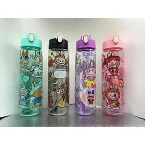 botol minum viral LABUBU 900ml botol minum viral Plastik Bottles Kitchenware