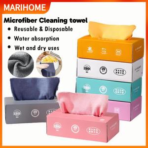 20 Pack Microfiber Kitchen Cleaning Cloths Disposable Towels Reusable Soft Strong Oil and Water Absorbent Cloth Tuala dapur penyerap kain pinggan mangkuk kain pembersih