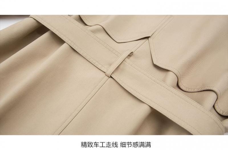 Product Introduction of Áo khoác ngoài Dài Trung Bình Phong Cách Hàn Quốc, Cao Cấp, Dành Cho Nữ, Hàng Mới Về Mùa Xuân Và Mùa Thu 2024, Thích Hợp Cho Chiều Cao Nhỏ Và Mỏng, Bó Sát, Thanh Lịch, Áo Khoác 6