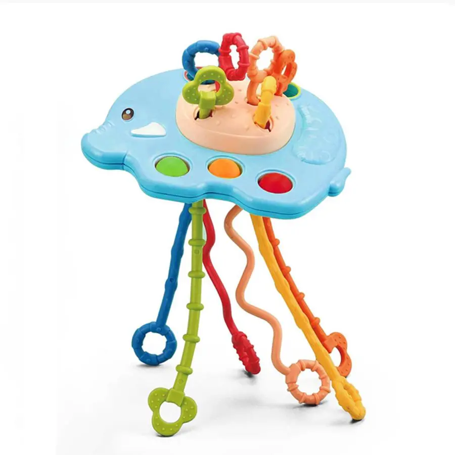 3 in 1 Baby Toy, Silicone Baby Teether Toy, Baby Teething Toy, Colorful Baby Teether, Soft Baby Teether, Newborn Teether, Infant Teether