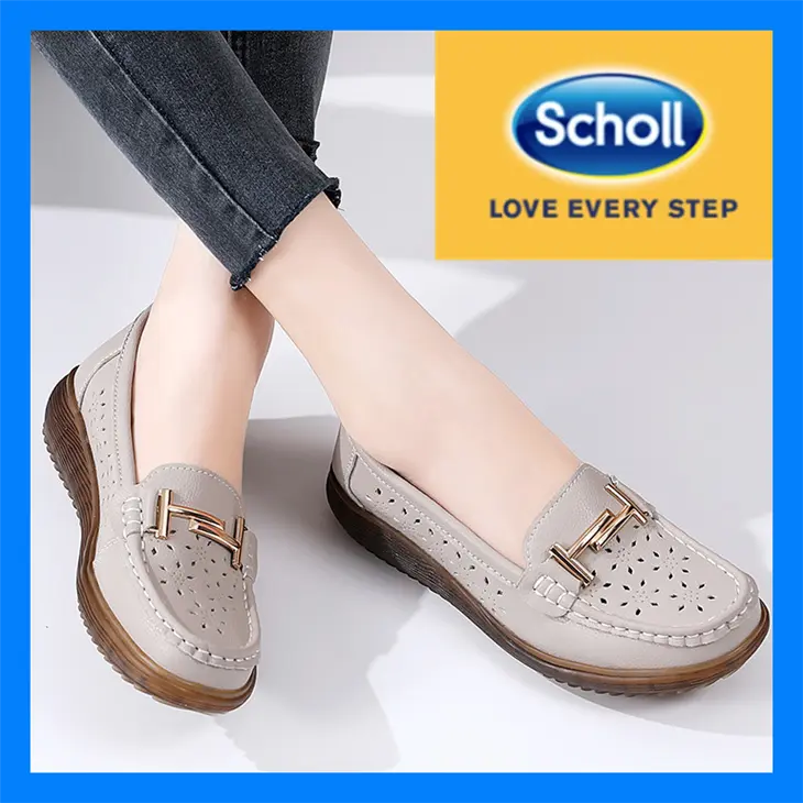 scholl women shoes Women's scholl leather shoes sandal scholl ladies shoes kasut scholl women slippers scholl sandal for women casual shoes Scholl Women's Jamma Shoes Women's Flat Shoes -2022