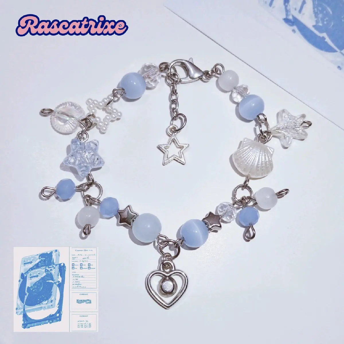 wave to earth bracelet | y2k aesthetic beads gelang couple bracelet by rascatrixe