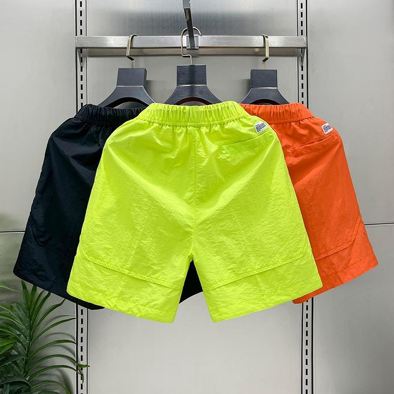 Product Introduction of Summer simple and versatile quick drying casual shorts for men, fashionable and loose five quarter pants, Korean version, internet famous, breathable beach pants 9