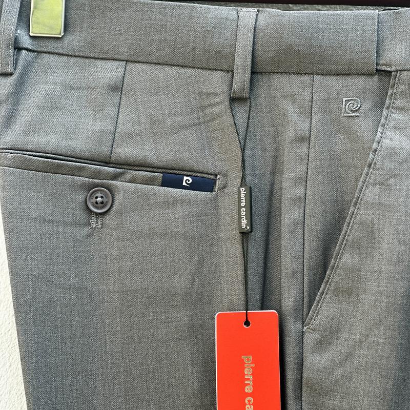  Quần Âu Pierre Cardin Quần Âu Nam Cao Cấp Ống Côn Chun Co Giãn Màu Xám 