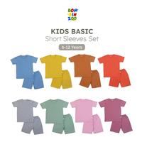 Gambar BONBINZOO - Setelan Tangan dan Celana Pendek Polos Basic Anak Usia 6 - 12 Tahun Baju Fashion - Pdk Blue Ocean, Size 7 dari BONBINZOO Kota Bandung 1 Tokopedia