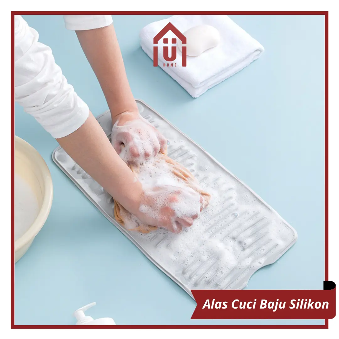 UNISO HOME - ALAS PAPAN CUCI BAJU SILIKON ELASTIS ANTI SLIP MULTIGUNSI ADA PEREKAT