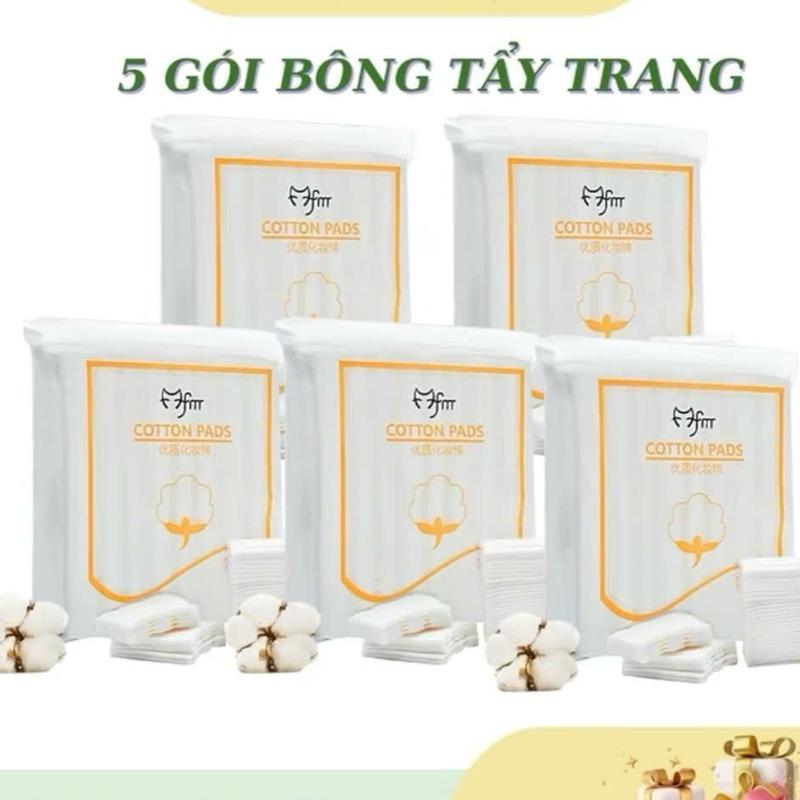 [COMBO 5 Bịch Bông Tẩy Trang], bông tẩy trang 222 miếng 3 lớp Cotton pads Skincare