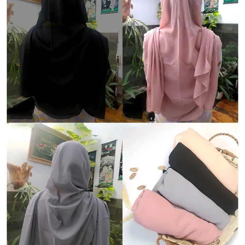 pasmina oval jumbo harga ekonomis warna basic / pasmina Malay curve / pasmina viral / pasmina model baru / pasmina murah 0