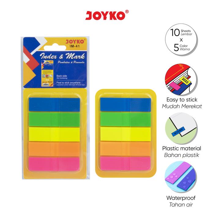 Jual Index & Mark Penanda Pembatas Joyko IM-41 Plastik - IM-41 ...