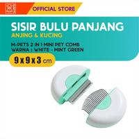 Gambar M-Pets 2 In 1 Mini Pet Comb -  Long Hair / Sisir Bulu Anjing Kucing - Sisir Bulu Anjing Kucing dari M-Pets Volk Pets Indonesia Kota Tangerang 4 Tokopedia