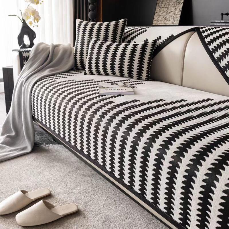 Product Introduction of 2024 New Chenille Sofa Cushion Four Seasons Simple Fashion Seat Cushion Non-slip Leather Sofa Cover Universal 24