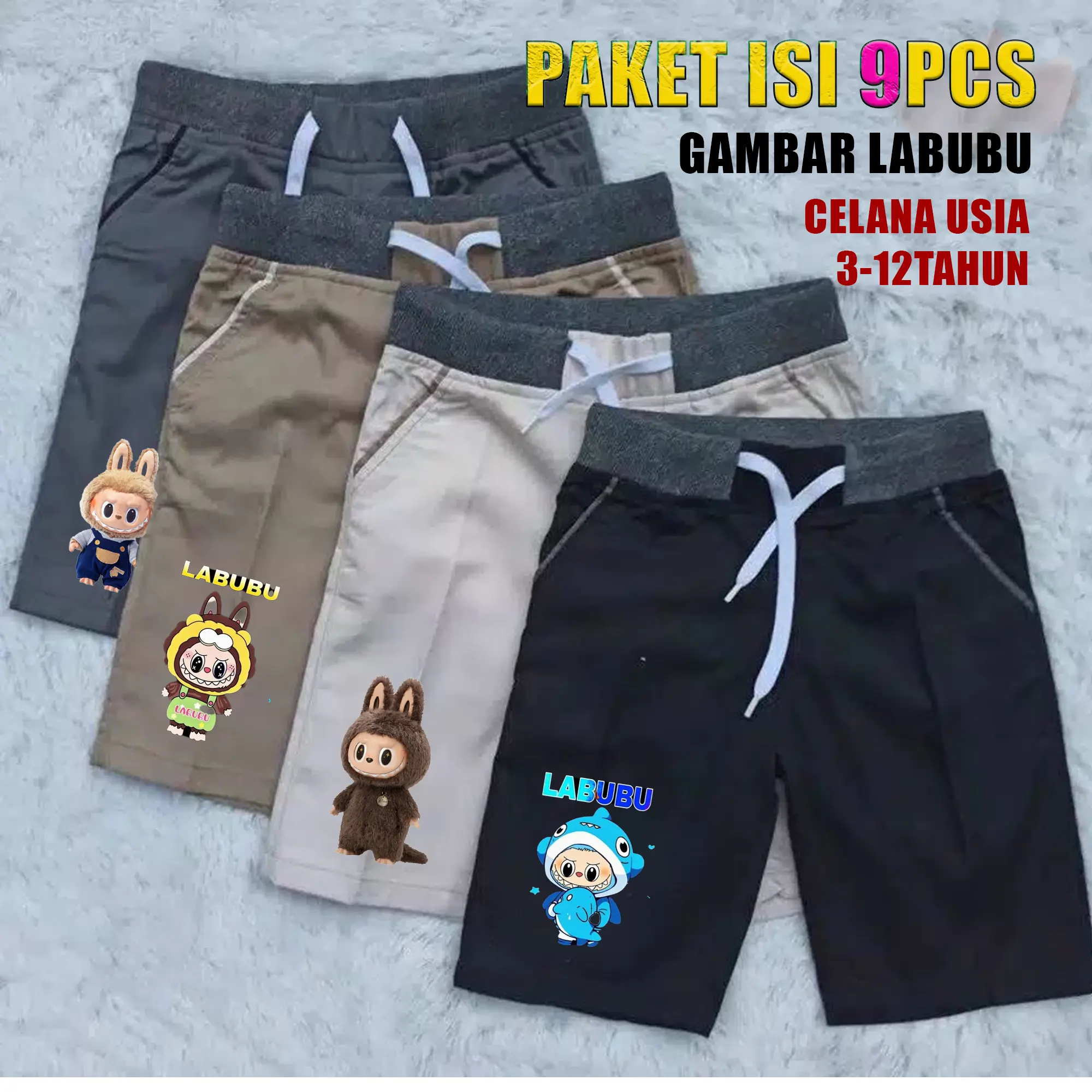 Celana Rip Anak Labubu Paket 100rb 9pcs celana anak laki laki