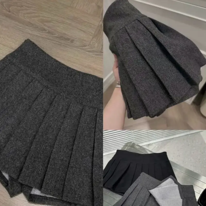 Chân váy dạ xếp ly cho Nữ Dress Women