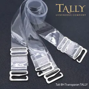 [2Pcs] TALLY Accessories Tali Bra Transparan / Tali Silicone / Tali Kain Super stretch Premium Quality