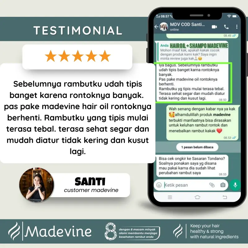 Madevine hair care Bundling Package - Serum Penutrisi rambut serum penumbuh rambut 4