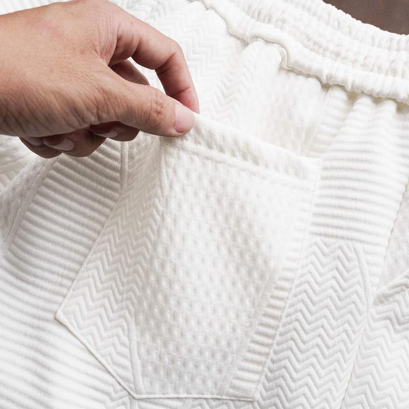 Quần Short vải Xốp chất vải dày dặn, thiết kế phong cách thời trang mặc nhà đi chơi thoáng mát thoải mái Menswear 6