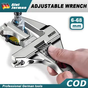 Neso Alat Jerman  6-68MM Kunci Inggris Kunci Pas Universal Adjustable Wrench Spanner Besar Serbaguna Murah Universal Ajaib Kunci Pipa Kamar Mandi