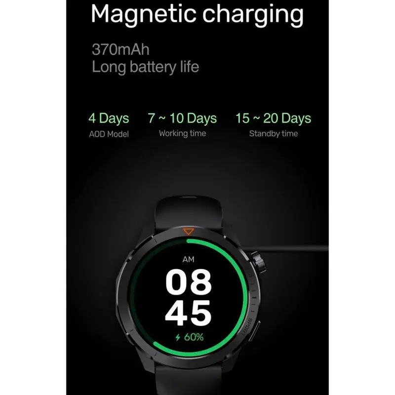 Supercalla New MG04 AMOLED smart watch high quality heart rate fitness tracker sport gps smart watch 2