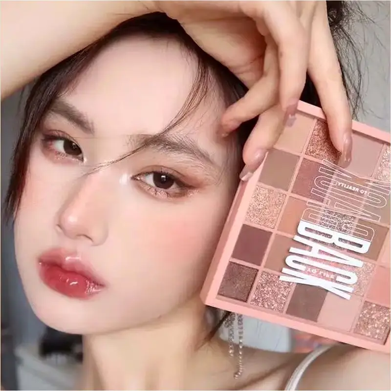 Bảng Phấn Mắt Nhũ Lì 25 ô GOGOTALES Chính Hãng  Back To Reality GT282 - GOGO TALES Lì Dễ Tẩy Trang Tiện Dụng 0