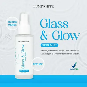 LumiWhite Glass & Glow Skin Mist 100ml – Face Mist dengan Peptide untuk Kulit Segar dan Glowing | Menyegarkan & Melembapkan Kulit dengan Peptide sb
