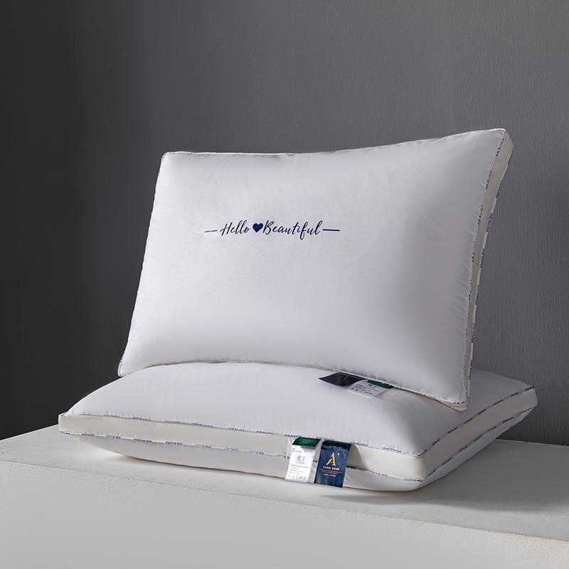 Product Introduction of Solid Color Pillow Insert, 2 Counts Modern Simple Skin-friendly Comfortable Pillow Core, Bedding Supplies for Home Hotel Dormitory 8