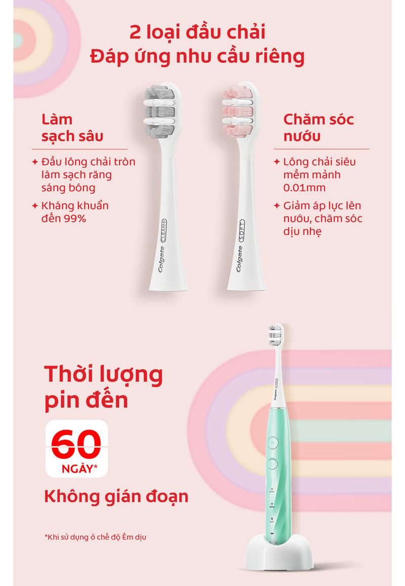 Product Introduction of [DUY NHẤT 4-6.5]Bàn chải điện Colgate PULSE công nghệ sóng âm, sạch mảng bám, hỗ trợ Trắng Răng, pin 60 ngày 3
