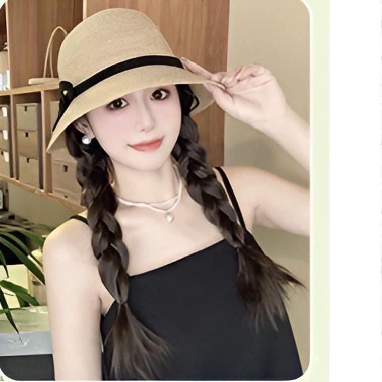 Product Introduction of Tóc Giả Lafite, Tóc Giả Mũ Dệt Kim, Tích Hợp, Chống Nắng Mùa Hè, Mũ Bucket Có Mũ Trùm Đầu, Mới Cho Năm 2024 Cap 2
