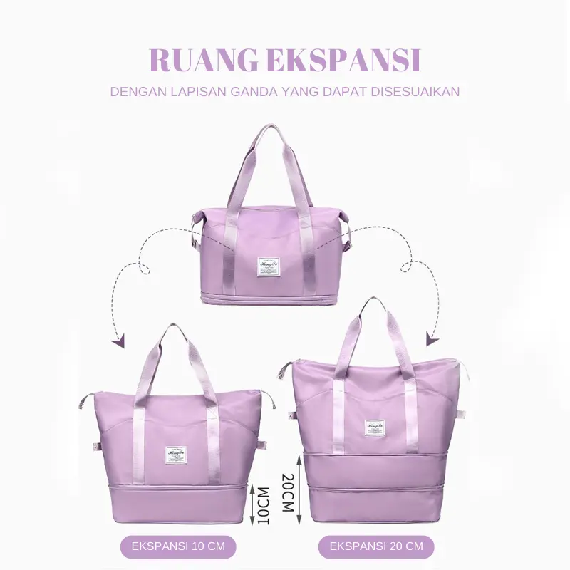 Freeknight Tas Travel Lipat Gym Anti Air Tas Hand Carry Foldable Travel Bag Waterproof Koper Jinjing Mini Mudik TTB02 8