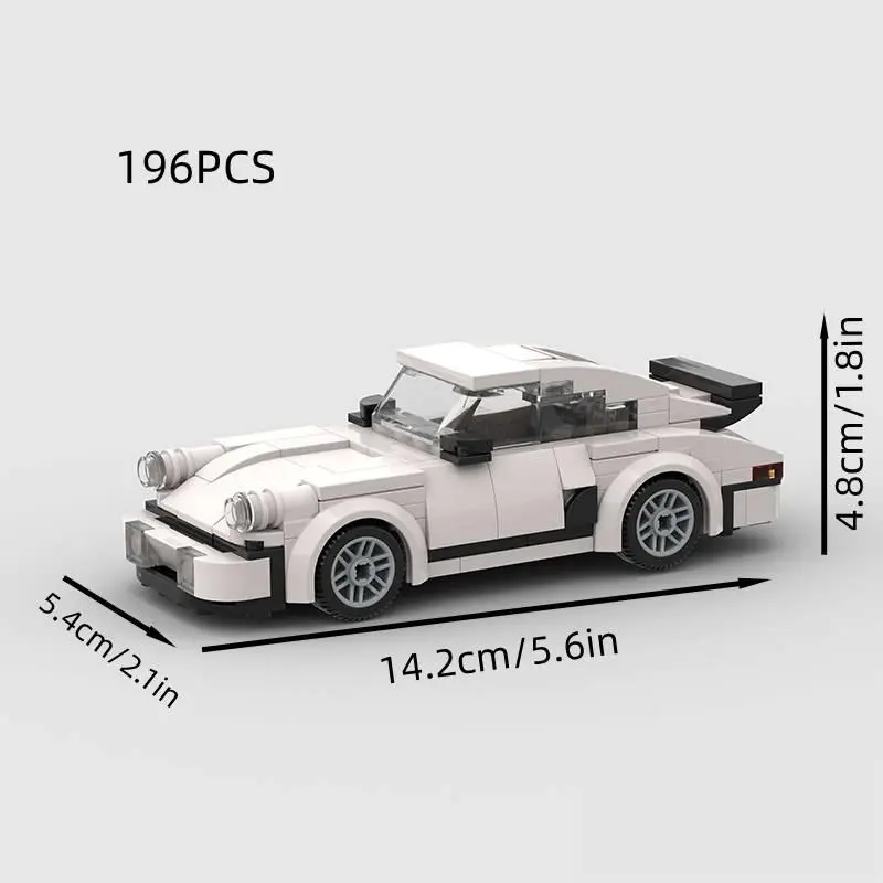 Classic Race Car Building Blocks, 196pcs/set Creative Racing Car Blocks Kit, Building Toys for Teens and Adults, Fun and Creative Blocks Kit, Toys for Boys 1