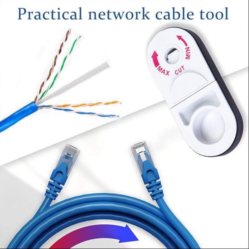 Product Introduction of Coaxial Line Stripper, Multi-purpose Ring-shaped Stripping Tool, Telephone Line Category 5e Twisted Pair Network Cable Stripper 3