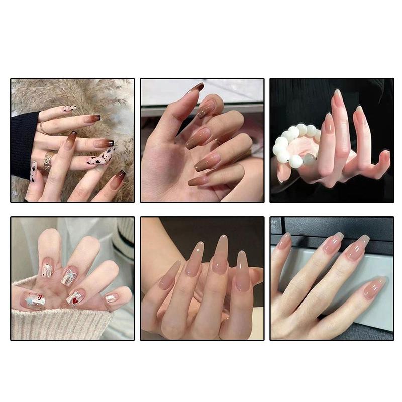 Product Introduction of 24Pcs Fake Nails Set Light Luxury Flashing False Nails French Wearable Nails Removable False Nails 38