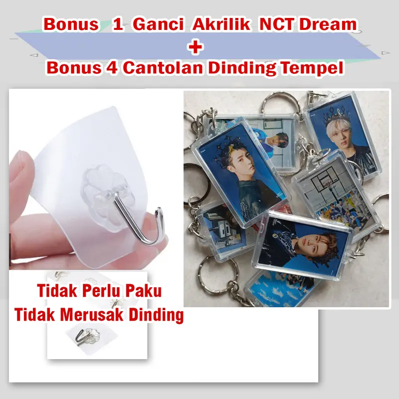 Hiasan Dinding Dream Walldecor paket 4 Buah Unofficial Kpop Merch Fans Made Pajangan Poster Kayu Kpop 1