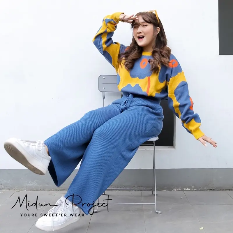 Midun.project - Clarissa Setelan Rajut Kulot Wanita Santai Nyaman 6