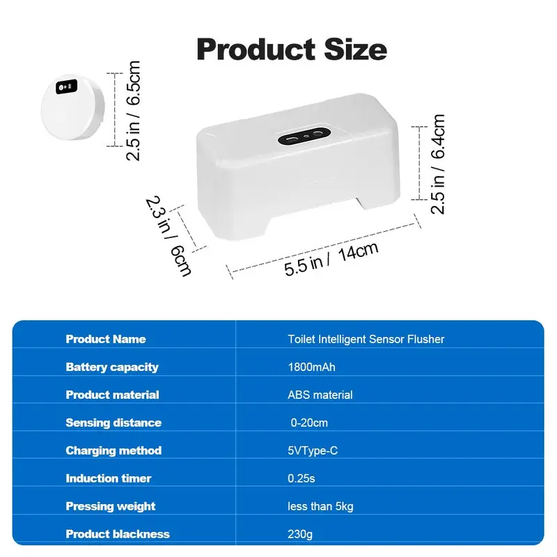 Toilet Smart Sensor Flush, Automatic Sensor Flushing Toilet Set, Household Electric Pressure Control Toilet, Bathroom Fixtures for Home Use 1