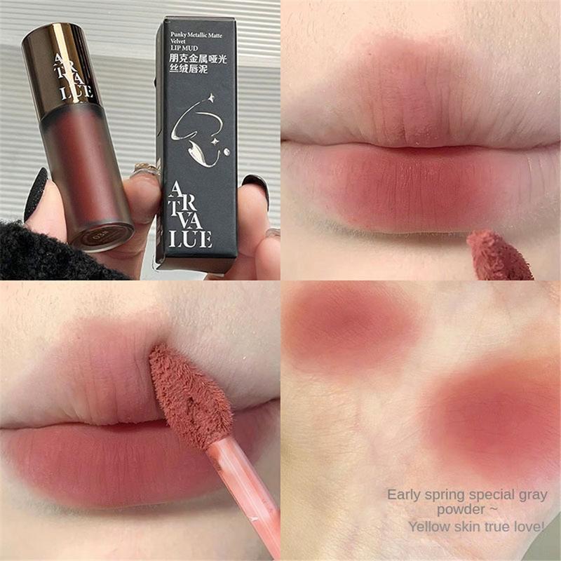 Son Môi Lì 6 Màu Son Bóng Làm Đẹp Trang Điểm Màu Nude Sử Dụng Kép Cho Môi Và Má Phấn Đánh Không Thấm Nước Lâu Trôi Không dính cốc Bùn Môi Mịn Và Nhẹ Dành Cho Phụ Nữ Son Kem Màu Môi Đỏ Gợi Cảm Mỹ Phẩm Cosmetic Women