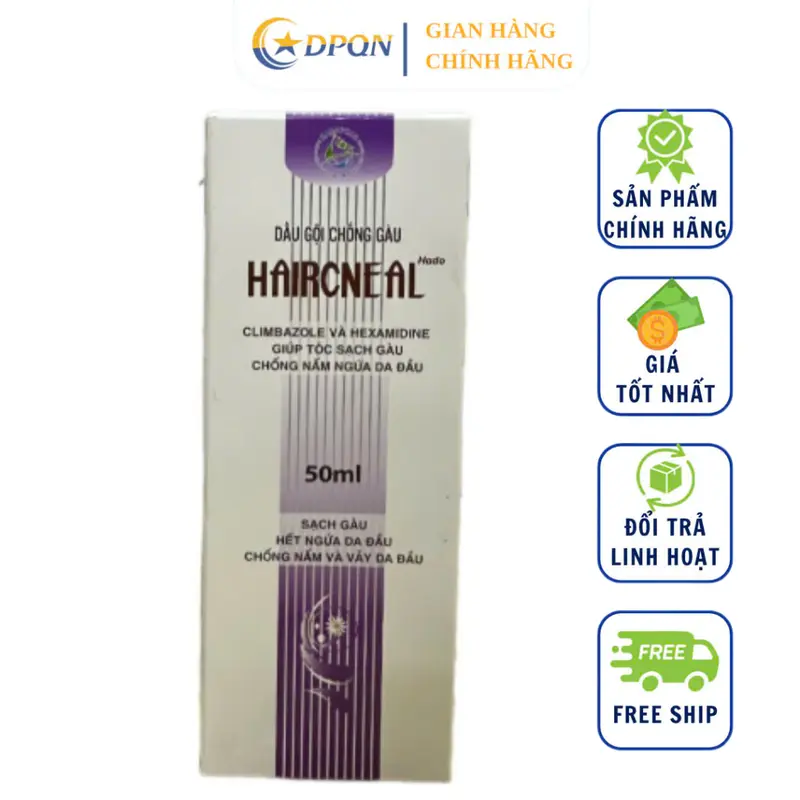 Dầu gội HairCneal, dầu gội HairCneal dành riêng cho tóc gàu, nấm da đầu nhiều hộp 50 gói, Chai 50ml, chai 100ml Nữ 3