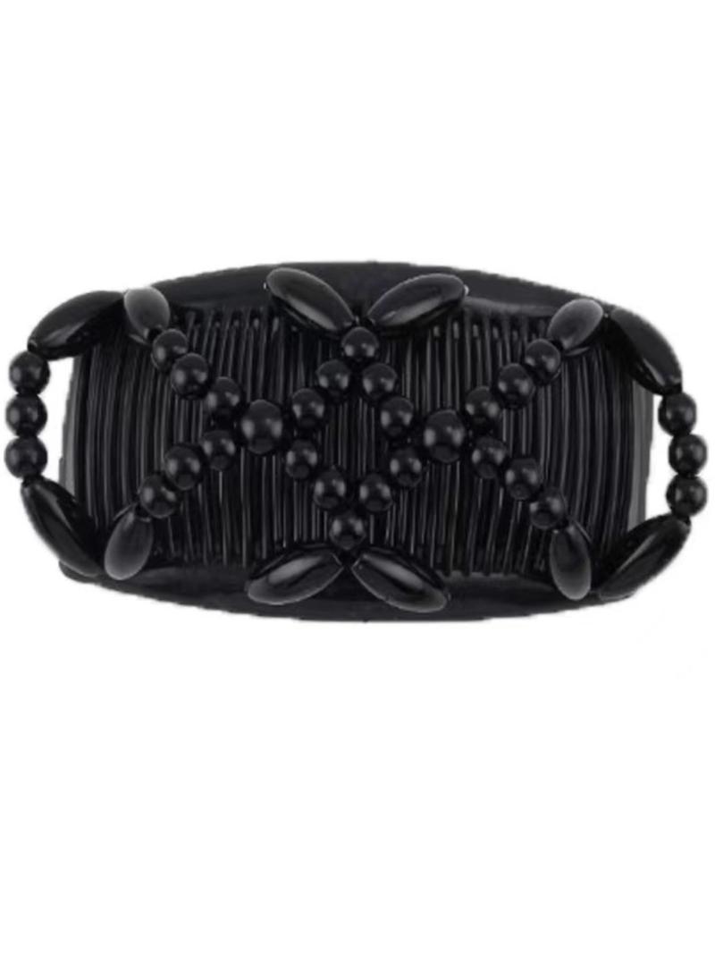Product Introduction of Women's Elegant Beaded Design Hair Comb, Exquisite Trendy Hair Clip, Chic Hair Accessories for Hairstyle Decor 8