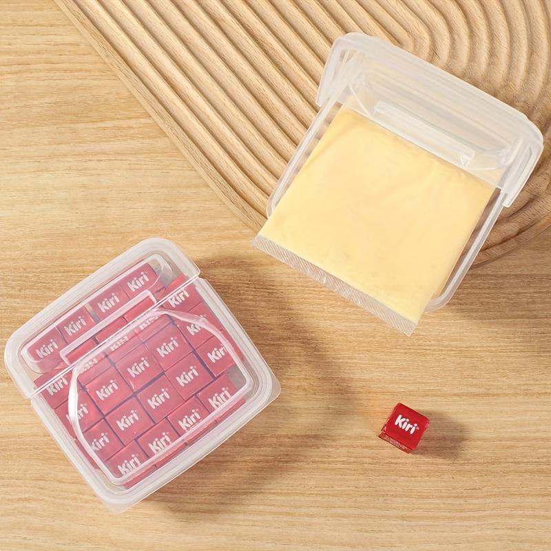 Home Accessories Food Storage Box, 1 Count Clear Cheese Storage Container with Lid, Kitchen Accessories Refrigerator Vegetable Preservation Box for Onion Ginger Garlic, Kitchenware 7