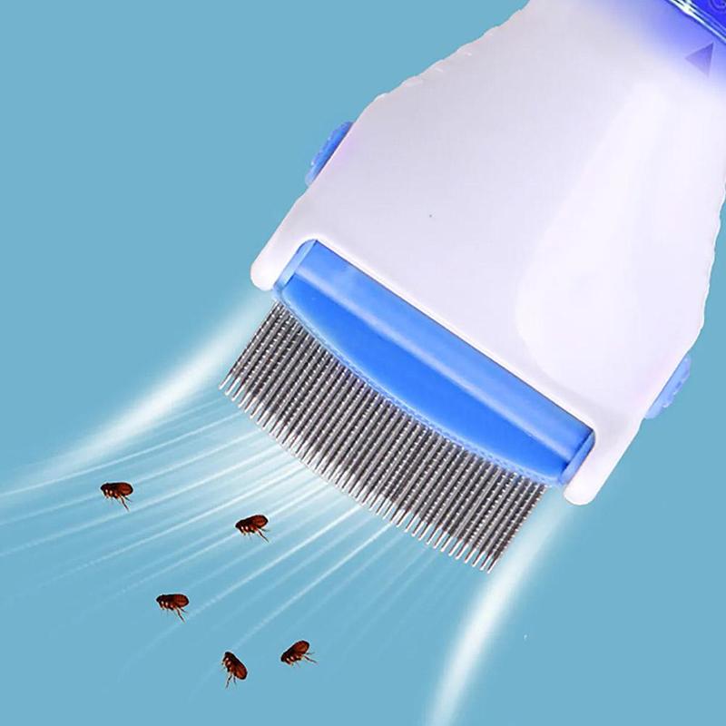 Product Introduction of Lược Chấy Cho Đầu Thú Cưng, Lược Chấy Điện, Dụng Cụ Lấy Rệp Bọ Chét, Phụ Kiện Bắt Bộ Lọc, Làm Sạch Chấy M7A0 26