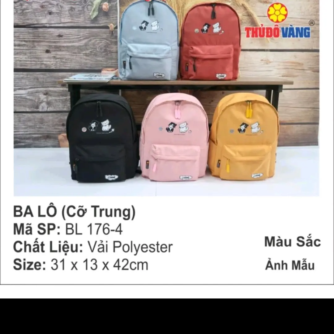 Balo cỡ trung - Thủ Đô Vàng